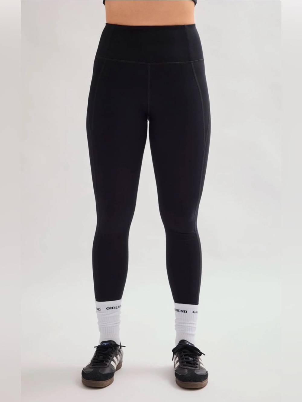 Girlfriend Collective Compressive High-Rise 7/8 Leggings Black Style #4007
